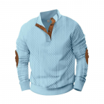 S&uuml;gis- ja talvine meeste vabaaja vabaaja kraega, pikkade varrukatega žakaarkootud pullover kampsun XXXL taevasinine v&auml;rv