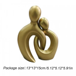 Uus Abstraktne Armastajate Skulptuur Paar Figuurid Pulma Aastap&auml;eva Kingitus Vaik Moodne Kunst Pop Dekoratsiooni Objektid Laua Skulptuurid kuld