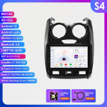 Ossuret Intelligentne 2Din Android Autoraadio Renault Duster 2015-2020 jaoks Autode Multimeediam&auml;ngija GPS Traadita Carplay Android Auto 4G DSP SWC 360Kaamera S4 8Core 4G 32G