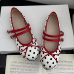Moodsad Retro Punased T&auml;pilised Mary Jane Kingad Naistele Moodsad Kitsa Rihma Pandlaga Lipsuga Lamedad Sandaalid Naistele Mugavad Elegantsed Vabaaja Kingad 35 valge