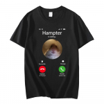 Dank Meme Hamster j&otilde;llitav esikaamera Hampter Calling T-s&auml;rk Mood l&uuml;hikeste varrukatega T-s&auml;rgid Suurem&otilde;&otilde;tmelised t&auml;navariided Unisex 4XL