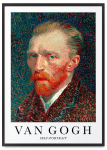 Plakat w ramie van gogh portret 21x30 cm