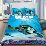 Multikas tekikott padjap&uuml;&uuml;r voodipesukomplekt Finding NemoS T&auml;iskasvanud Poiss T&uuml;druk Magamistoa kaunistus Lapsed &Uuml;he-kahekohaline Suur suurus 155x220cm 3pcs