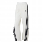 Adidas L&otilde;tv K&uuml;ljelt n&ouml;&ouml;bitav Triibuline V&ouml;&ouml;ga Lai Jalg Vabaaja P&uuml;ksid Naiste Alaosad Valge KG3857 XL