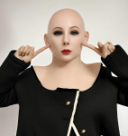 Kaunis naiste lateksmask, kost&uuml;&uuml;mimask Adult size beež