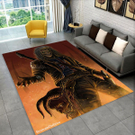 3D I-Iron-M-Maidens Metallmuusika Vaip Elutoa Magamistoa Kaunistuseks, Laste M&auml;ngimiseks Libisemisvastane Kaunistus Diivanile Uksematt Kingitus 70x100cm( 27x39in )