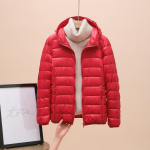 Naiste Riietus &Uuml;likerge Sulejope Naiste Talvine Soe Mantel Kerged Soojad Jakid Naiste Kapuutsiga Parka XXXL red