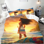 Moana tekikate komplekt Tekk Voodipesu 3D Laste voodipesu komplekt 3-osaline 1 tekikate Kuninga suurus 90X200CM