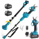 Seesii 2-in-1 33mm harjadeta elektrilised k&auml;&auml;rid koos 4,9-9FT teleskoopvarrega, juhtmeta oksak&auml;&auml;rid, aiahooldus Makita 18V akupistikule