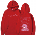 Jaapani Manga Bocchi The Rock Hupparid Anime Gotoh Hitori Graafilised Dressipluusid Mehed Naised Harajuku &Uuml;le suurusega Pikad varrukad Pullover S