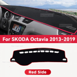 SKODA Octavia 2013-2019 2018 jaoks Auto armatuurlaua kate Matt P&auml;ikesekaitsematt V&auml;ltige valgustusmatti Instrumentide vaipkatte kaitse Tarvikud Polyester fiber&Left Rudder