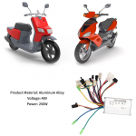 48V 250W Elektrijalgratta Harjadeta Kontroller Alumiiniumsulamist Harjadeta Mootori Kontroller Elektrijalgratta Rolleri jaoks