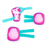 Ensemble de protections MOLTO pour patinage, coudes et poignets - Couleur rose roosa