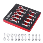 12tk P&ouml;&ouml;rdemomendi Adapteri Komplekt Kitsastele Aladele SAE 12-kantne Silmusv&otilde;ti P&ouml;&ouml;rdemomendi Adapter 3/8'' Kinnitus 1