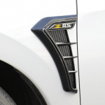 2Pcs Automobile Leaf Plate Decoration Flank Fender Modified Side for Renault RS Line Clio Megane Scenic laguna Logan Koleos 2PCS Black