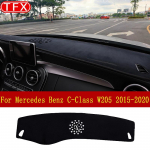 Auto armatuurlaua padi Mercedes Benz C-Class W205 libisemisvastane matt p&auml;ikesevari Armatuur vaip Auto tarvikud C180 C200 C220 C250 Left Hand Drive LHD must