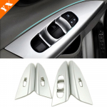 ABS Matte for Nissan Sentra 2016 2017 2018 Car Armrest Door Window glass Lift Control Switch button Panel Cover trim Matte