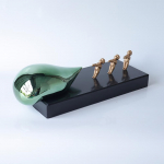 Vaik K&auml;sit&ouml;&ouml; Realistlik Figuur Skulptuur Abstraktne &Otilde;hupalli Kaunistused &Otilde;hupalli T&otilde;mbav Skulptuur Kodu Kaunistamise Tarvikud