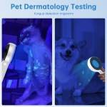 Woods'i lamp nahaanal&uuml;saator, kaasaskantav k&auml;eshoitav Woods'i lamp valgus koera naha seeninfektsioonide, kassi r&otilde;uge, SPA, salongi ja kodu keskkonnatestide jaoks