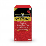 Twinings English Breakfast Tee, 100 teekotti, esmaklassiline must tee, English Classic sari, keskmise tugevusega, rikkaliku maitsega, 1 tk, 200 grammi