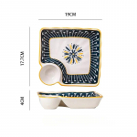 Pelmeenitaldrik &auml;&auml;dikan&otilde;udega Kodukeraamilise taldriku hommikus&ouml;&ouml;gitaldrik Kvaliteetne pelmeen