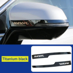 for HAVAL Jolion H6 GT 2025 2024  Rearview Mirror Sticker Trim Deco Protector Stainless Steel Accessories Titanium blue