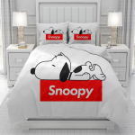 Snoopy 3D tekikott meestele naistele/lastele KID Tr&uuml;kitud Disney multifilm Voodipesu komplekt Tekk Voodi Pehme 140x210cm 3pcs