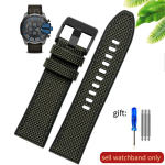 L&otilde;uendist silikoonist kellarihm DIESEL Dz4500 Dz4506 DZ7420 meestele Officer Series 24 26mm 28mm tarvikud Nailonist kellarihm 24mm