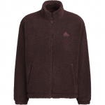 Adidas Sport Performance FW24 ST Soe Segu Logo &Uuml;hev&auml;rviline Seisukrae T&otilde;mblukuga Mugav Fliisjakk Meeste Jakk Pruun JI8620 A/M
