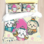 CHIIKAWA tekikottide komplekt Miniso-Moodne tr&uuml;kitud kodu laste tuba &uuml;hiselt kaubam&auml;rgistatud perifeerne madrats voodipesu komplekt 3 osa EU Single(135*200cm)3pcs