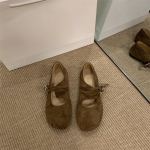 Birkenstocks naiste paksude talladega &uuml;marate ninadega Mary Jane kingad &uuml;hed kingad madala suuga madalad madala tallaga vanaema kingad 35 pruun