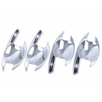 For Mitsubishi Pajero Sport QF - ABS Chrome Door Handle Bowl Cover Cup Cavity Trim ert Catch Molding Garnish ABS Chrome white