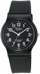 CITIZEN Q&Q VP46-854 Analoogkell &ndash; 34 mm Must sihverplaat, 100M Veekindel, Pol&uuml;uretaanrihm, Jaapani Kvarts