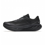 Anta Travel Textile, Synthetic Leather Cushioning Slip Resistant Low top Casual Running Shoes Men's Black Silver 112445504-6 39