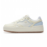 Anta Bright Moon Synthetic Leather Low top Skateboard Shoes Women's White Ice Blue 122548032-3 35.5