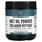 Left Coast Performance, MCT &otilde;lipulbri kollageenipeptiidid prebiootilise akaatsiakiuga, maitsestamata, 16 untsi (454 g)