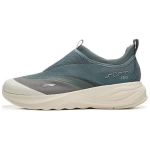 Li Ning SOFT GO 2 Slip Resistant Abrasion Resistant Cushioning Low top Casual Shoes Men's Blue Gray AGLV005-11 43.5