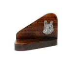 French Bulldog, Frenchie I - wooden candle holder with a dog, tealight holder, a memorial place for a dog by Art-Dog brand pruun