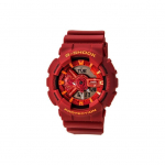 CASIO Unisex vedelkristall/analoog kahekordse n&auml;iduga seeria 51mm punane kell GA-110AC-4A GA-110AC-4A Regular Watch Box