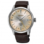 SEIKO Automaatne/Manuaalne Mehaaniline Liikumine Lehma Nahast Rihmaga K&auml;ekell 40,5 mm Meeste Kellad H&otilde;bedane Tihik SSK041J1 Silver Dial