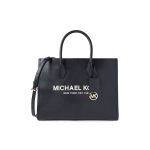 Michael Kors MK Mirella Nahast Kirjatr&uuml;kiga T&ouml;&ouml;le Sobiv Koguja&otilde;lakott Keskmine Naiste k&auml;ekotid Must 35S2G7ZT7L-987 Basic Set (Bag+Dust Bag)
