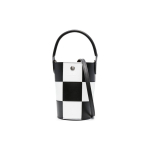 Longchamp &Eacute;pure 18 Ruuduline Tr&uuml;kis Riistvara Pandlaga Kandekott Mini Naiste kandekotid Must Valge 10213HDU067 Basic Set (Bag+Dust Bag)