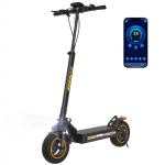 iScooter W9air Elektriroller 48V 10AH Akuga, Kahevedrustus must