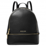 Michael Kors Rhea Kirjalogo Nahast Seljakott Keskmine Naiste seljakott Must 35S5GRAB2L-BLACK Basic Set (Bag+Dust Bag)