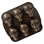 Halloweeni kolju k&uuml;psetusvorm 3D metallist DIY skeleti koogivorm k&otilde;rge temperatuurikindlus alumiiniumist k&uuml;psetusplaat k&ouml;&ouml;gitarbed