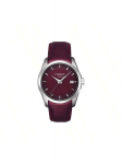 Tissot Couto seeria kvartsliigutusega moekas naistekell, &Scaron;veitsi toodang, 32 mm punane sihverplaat, roostevabast terasest korpus, originaal T035.210.16.371.00 punane