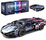 Mega Lamborghini Klotsid Cyberpunk - 1314 Osaga Ideaalne Kingitus