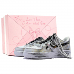 Nike Air Force 1 Jah, Footprint Innovation Kulumiskindel Madal Ketsid Rula Kingad Unisex Must Kuld Hall CW2288-111(Team726--2SBOX) 41