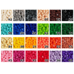 2400 / 4800 tk 6x6mm 24 v&auml;rvi 200 tk / v&auml;rv Pikslikunsti Pusle Ehitusklotsid DO-IT-YOURSELF 3D Kompaktne Tellispusle M&auml;nguasi Ideaalne Lastele 6MM blue