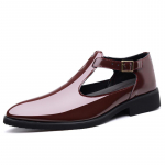 Pandlaga rihm Meeste &auml;rikingad Pulmapeo kingad Meeste suvised &otilde;&otilde;nsad nahksandaalid Disainer-slip-on Meeste vabaaja mokassiinid 38